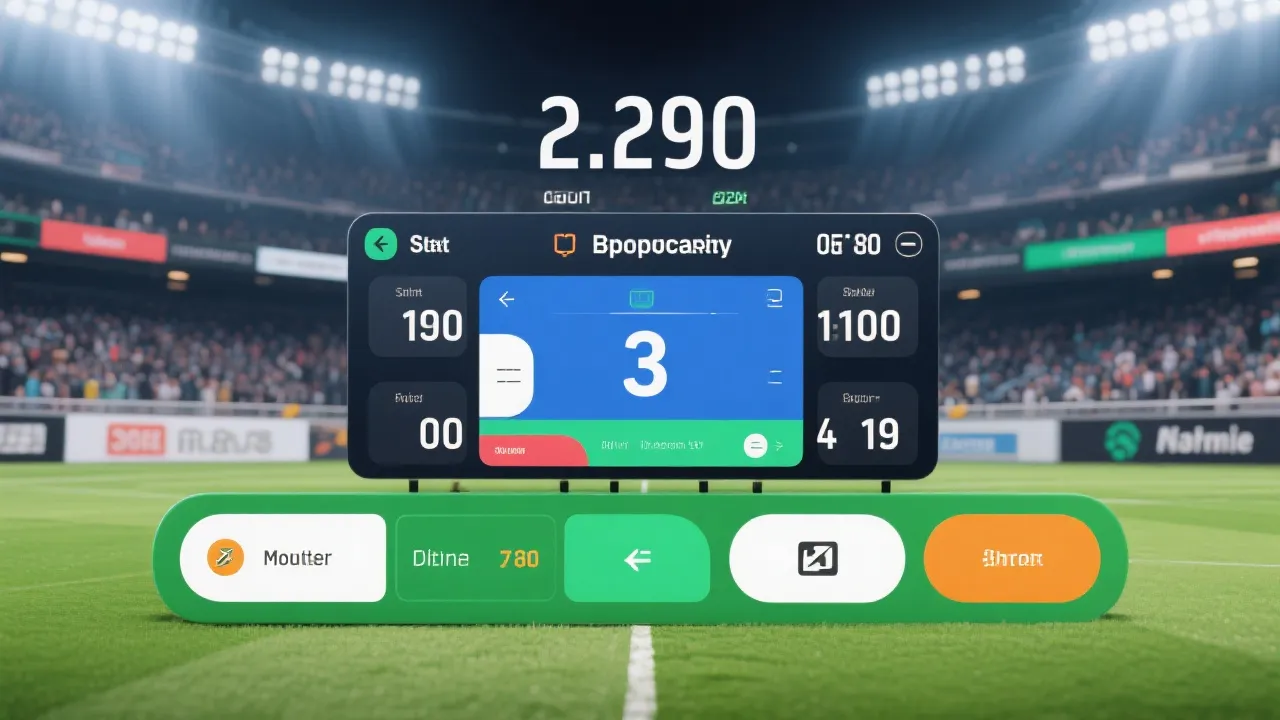 即时比分与赛况UI示意图